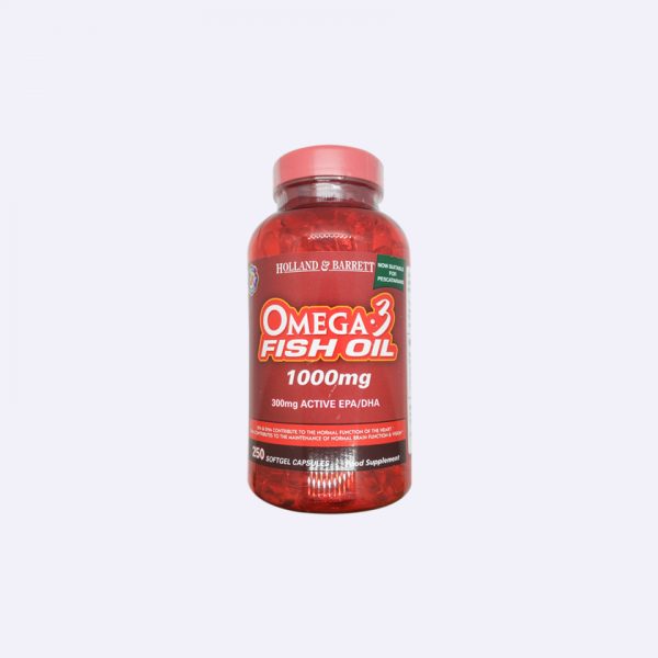 Holland & Barrett Omega 3 Fish Oil 1000mg 250 Softgel Capsules in BD