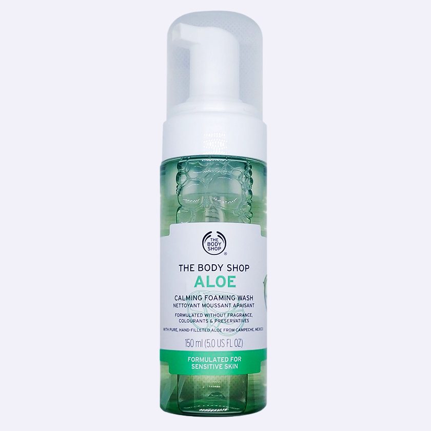 calming foaming wash aloe