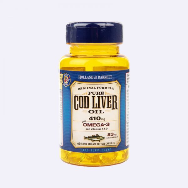 Holland & Barrett Cod Liver Oil 250 Capsules 410mg