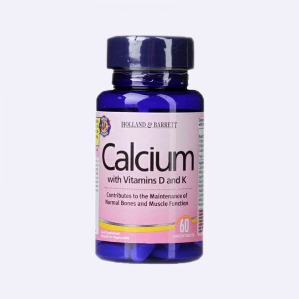 Holland & Barrett Calcium with Vitamins D and K 60 Tablets