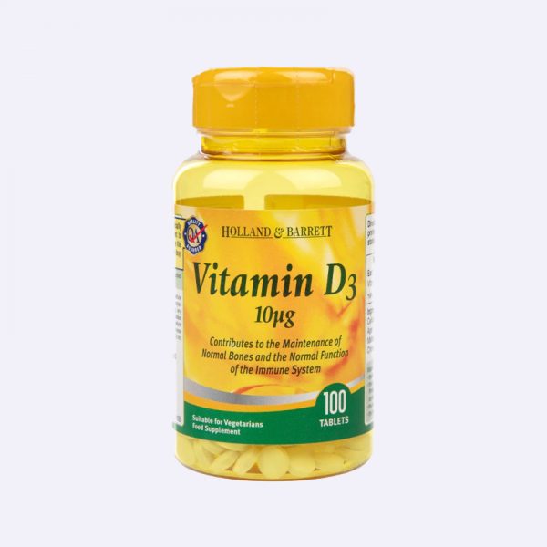 Holland & Barrett Vitamin D3 100 Tablets 10ug