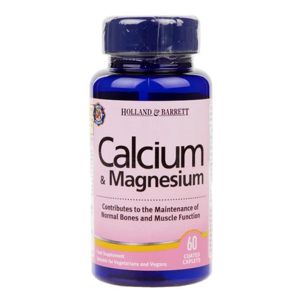Holland & Barrett Calcium & Magnesium 60 Caplets