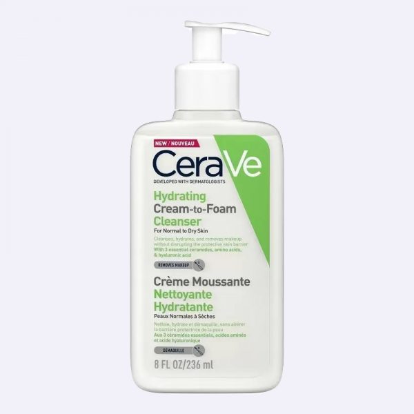 CeraVe Hydrating Cream to Foam Cleanser 236ml