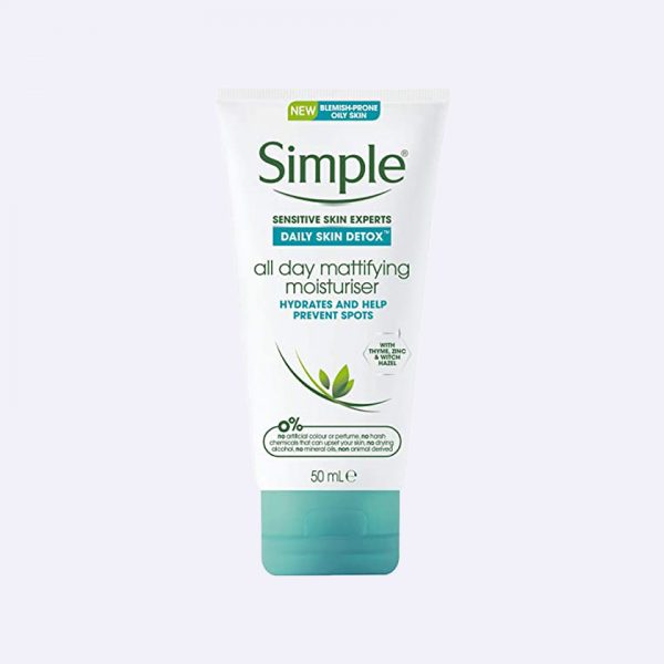 Simple Daily Skin Detox All Day Mattifying Face Cream 50ml