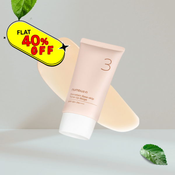 Numbuzin No.3 Porcelain Base-skip Tone Up Beige 50 ML